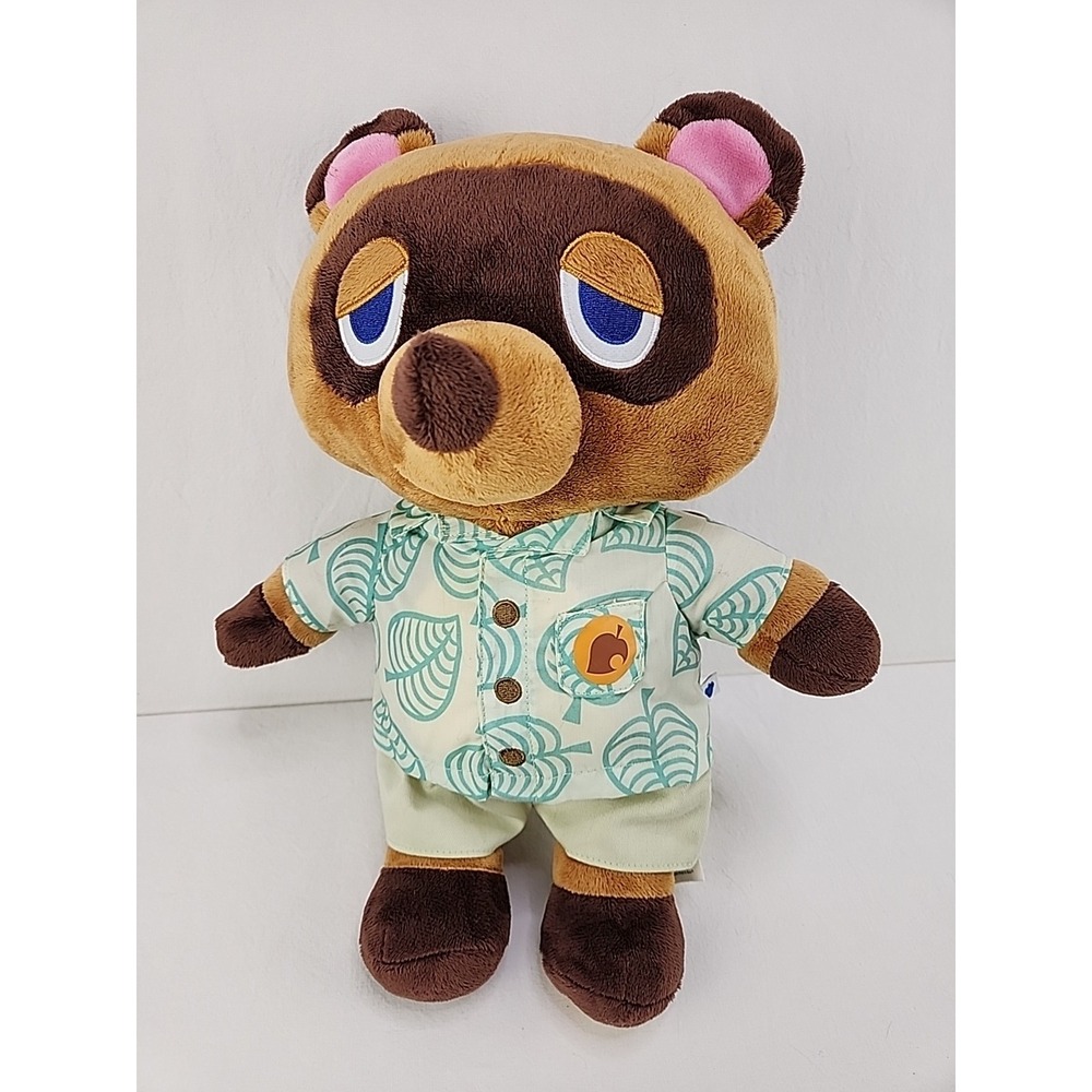Build A Bear Tom Nook Plush Animal Crossing Nintendo 16" With Outfit & Sound‎